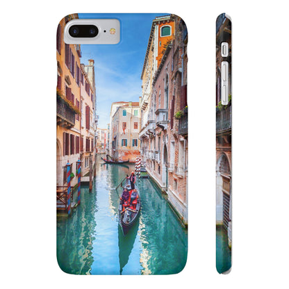 Estuches para teléfonos delgados con diseño de viaje de Venecia Italia