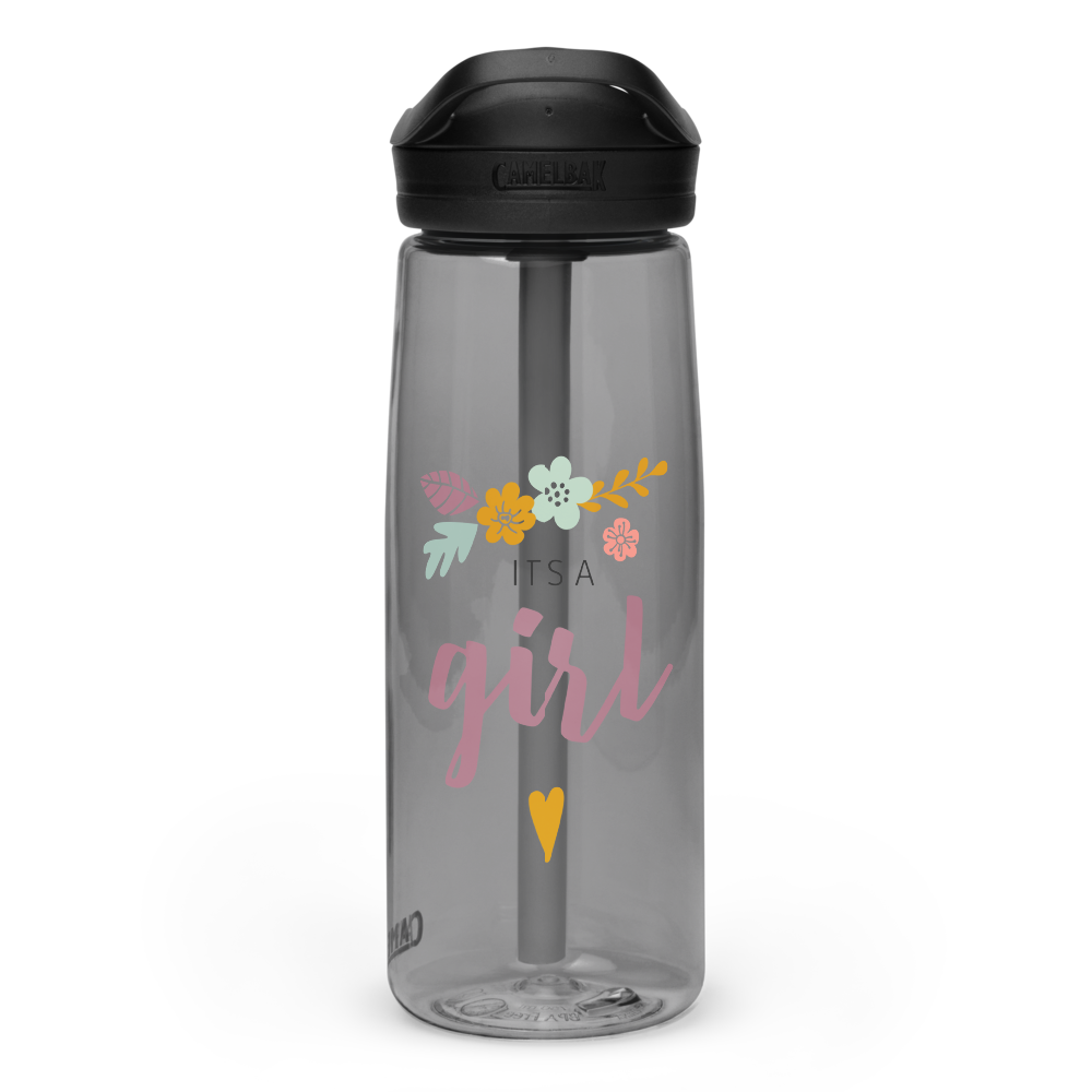 Diseño de regalo de botella de agua deportiva "It's a Girl"