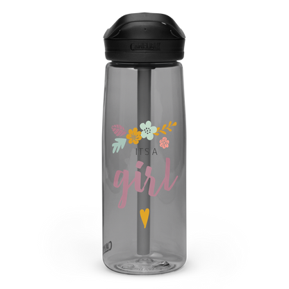 Conception de cadeau de bouteille d'eau de sport "C'est une fille"
