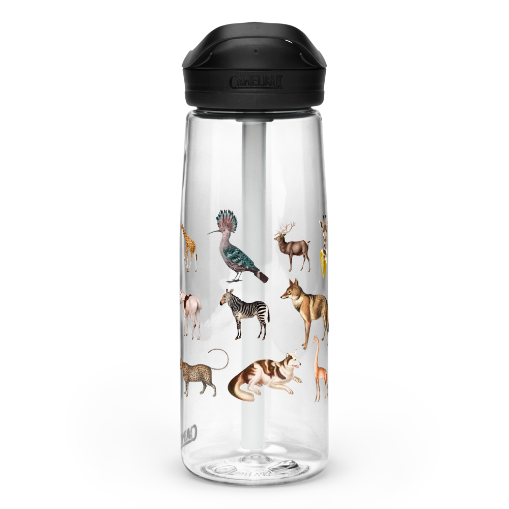 Sports water bottle Wildlife design