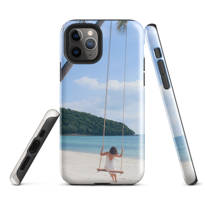 Protégez votre iPhone® avec style : coque rigide Summer Beach pour des aventures sans fin.