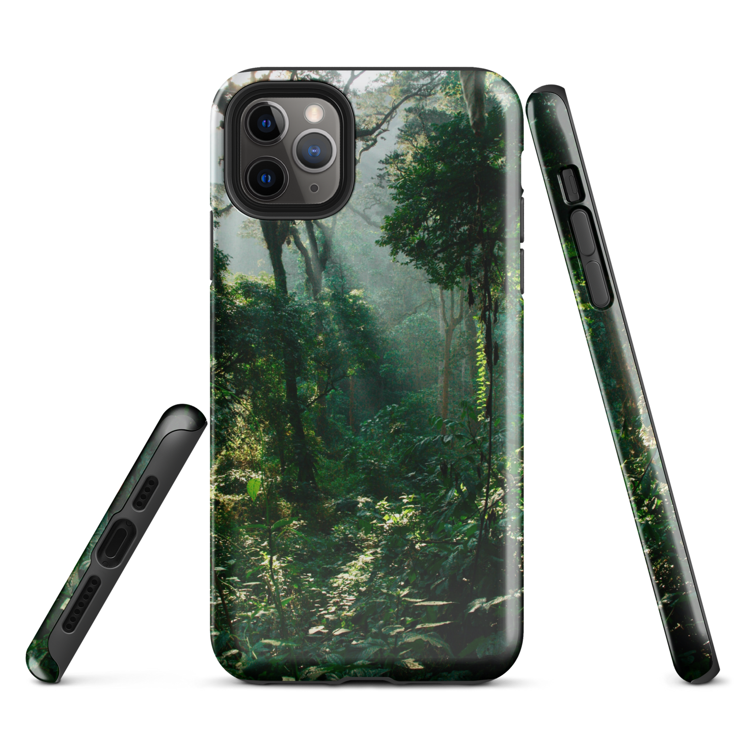 Coque rigide pour iPhone® Conception de la forêt impénétrable de Bwindi en Ouganda