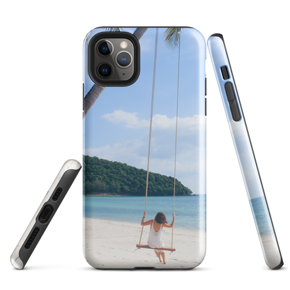 Protégez votre iPhone® avec style : coque rigide Summer Beach pour des aventures sans fin.