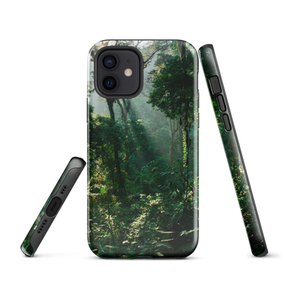 Coque rigide pour iPhone® Conception de la forêt impénétrable de Bwindi en Ouganda