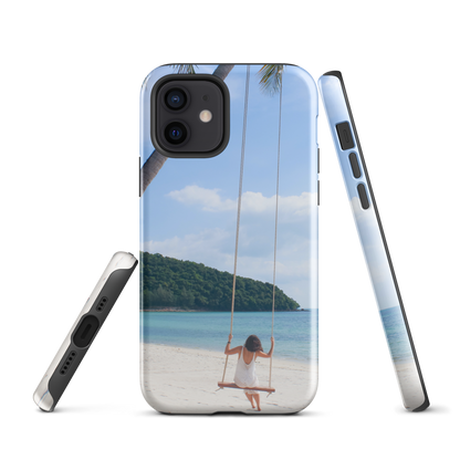 Protégez votre iPhone® avec style : coque rigide Summer Beach pour des aventures sans fin.