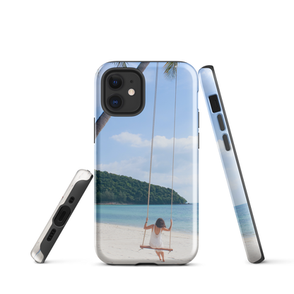 Protégez votre iPhone® avec style : coque rigide Summer Beach pour des aventures sans fin.