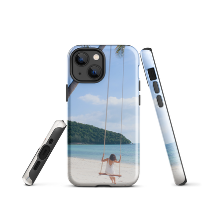 Protégez votre iPhone® avec style : coque rigide Summer Beach pour des aventures sans fin.