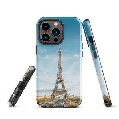 Estuche rígido inspirado en la Torre Eiffel de París: protección elegante para su iPhone®