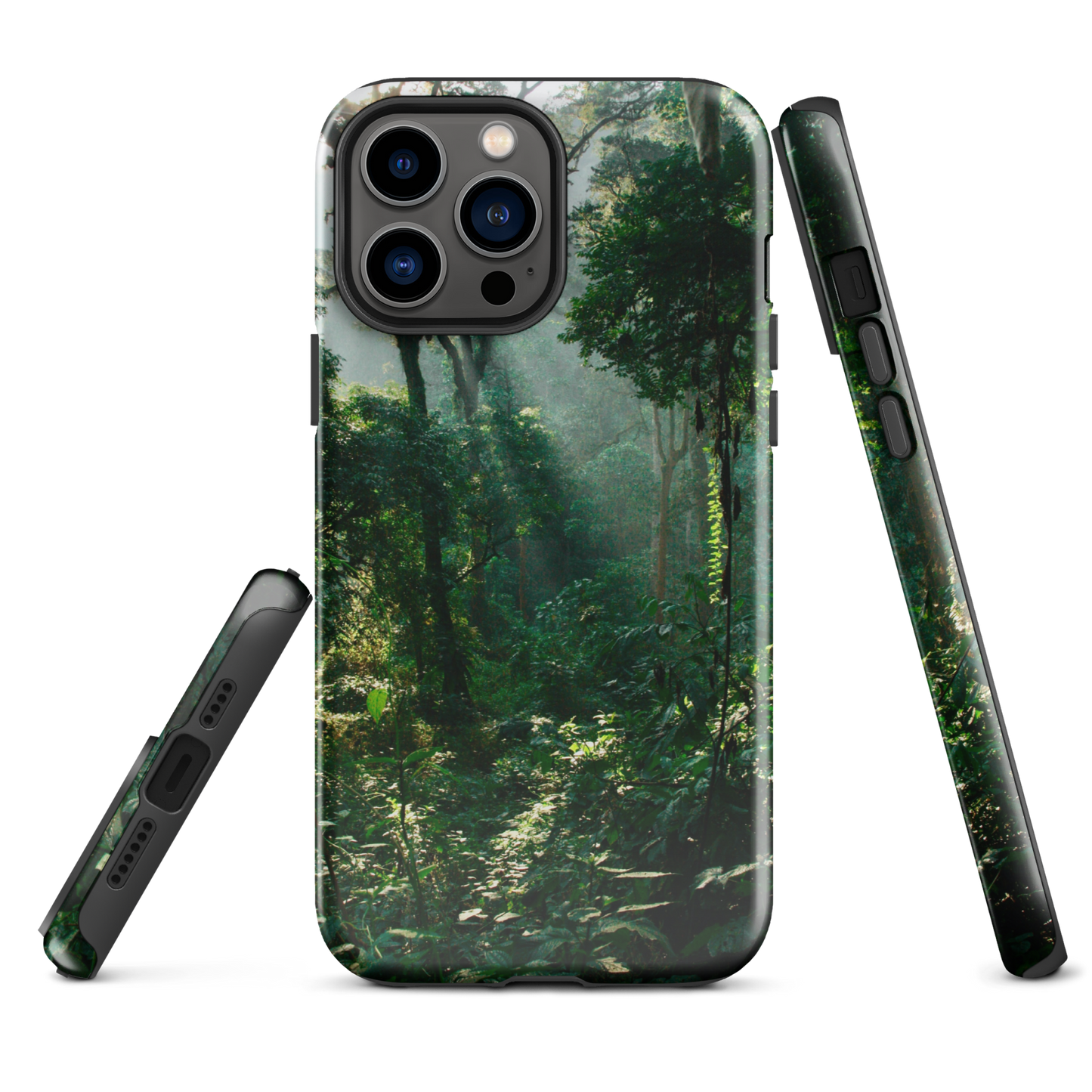 Coque rigide pour iPhone® Conception de la forêt impénétrable de Bwindi en Ouganda