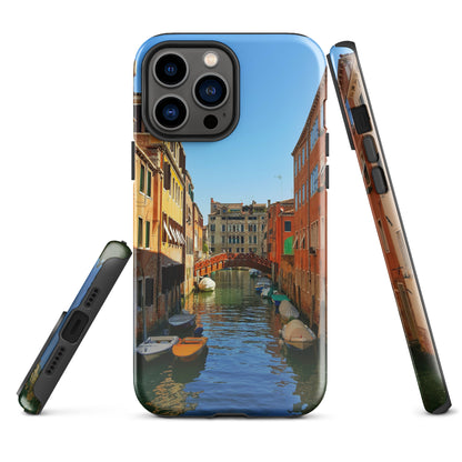 Estuche resistente Venice View para iPhone®: protección resistente con un paisaje urbano impresionante"