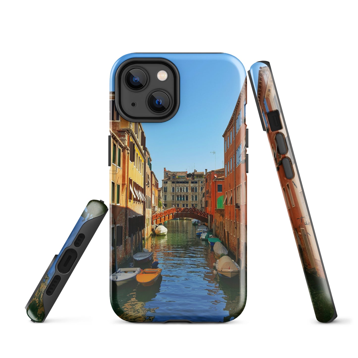 Estuche resistente Venice View para iPhone®: protección resistente con un paisaje urbano impresionante"