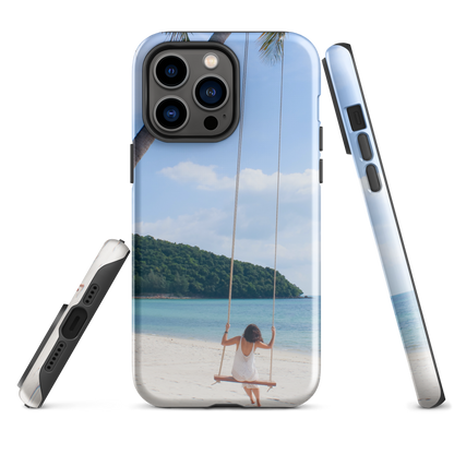 Protect Your iPhone® in Style: Summer Beach Tough Case for Endless Adventures!