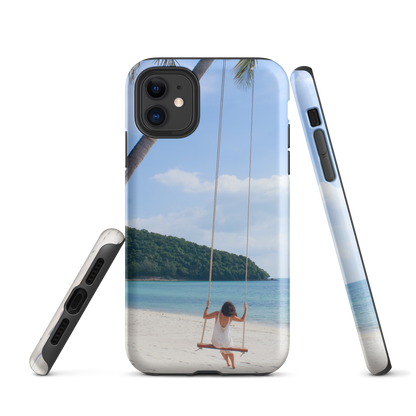 Protégez votre iPhone® avec style : coque rigide Summer Beach pour des aventures sans fin.