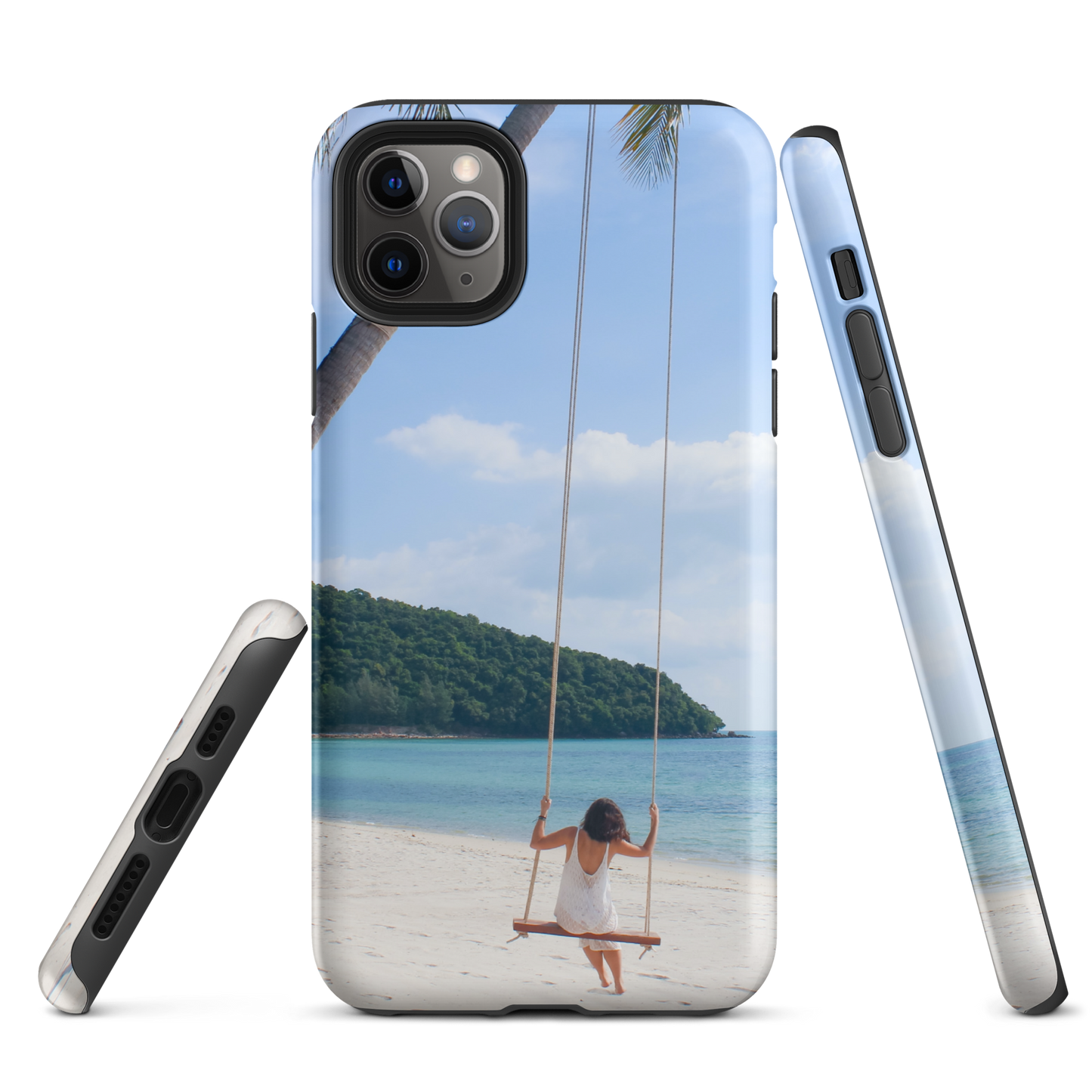 Protégez votre iPhone® avec style : coque rigide Summer Beach pour des aventures sans fin.