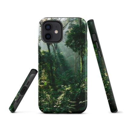 Coque rigide pour iPhone® Conception de la forêt impénétrable de Bwindi en Ouganda