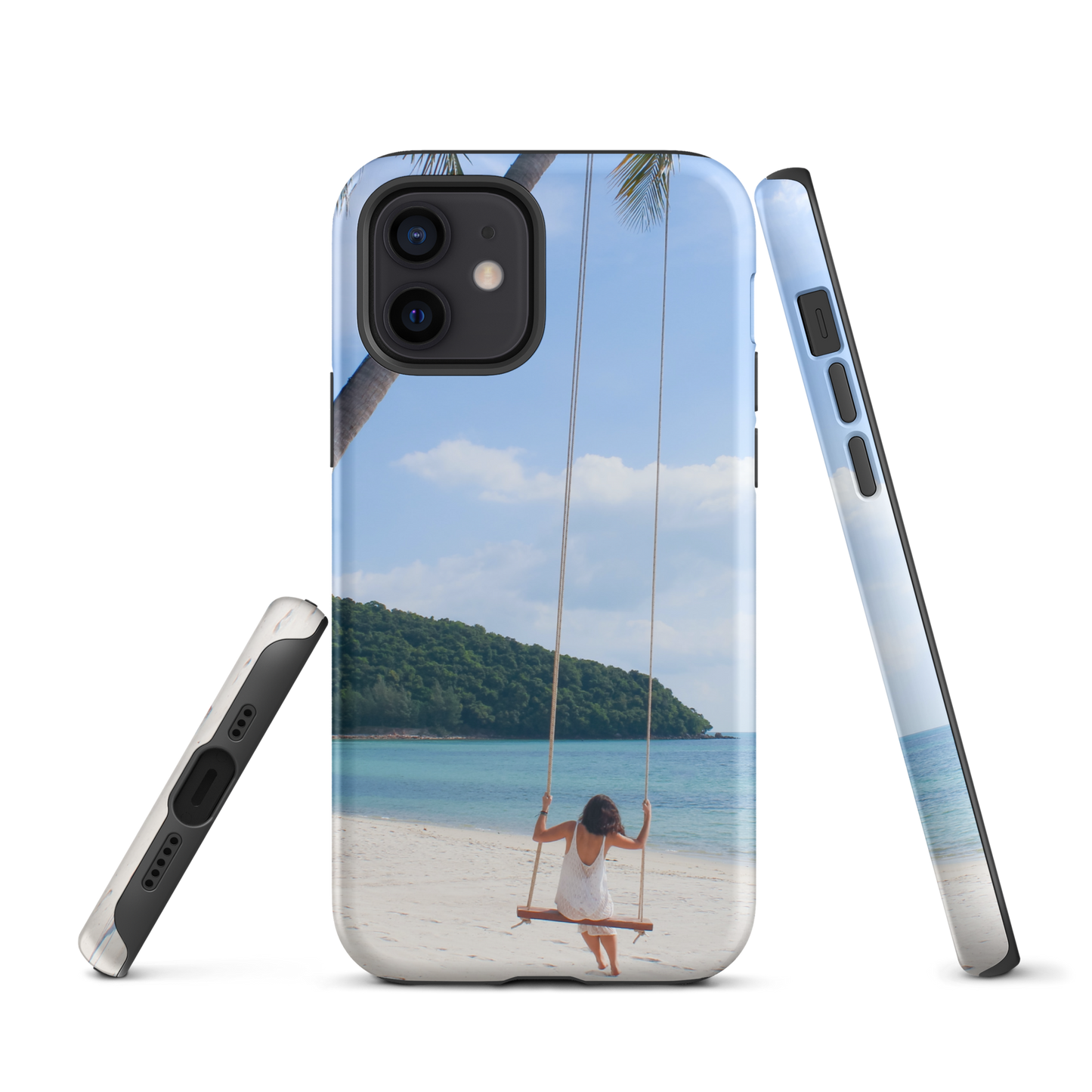 Protégez votre iPhone® avec style : coque rigide Summer Beach pour des aventures sans fin.