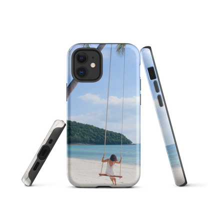 Protect Your iPhone® in Style: Summer Beach Tough Case for Endless Adventures!