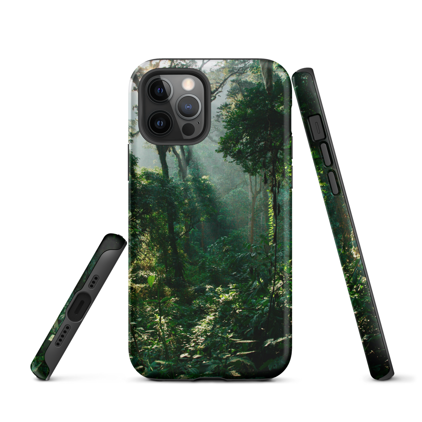 Coque rigide pour iPhone® Conception de la forêt impénétrable de Bwindi en Ouganda