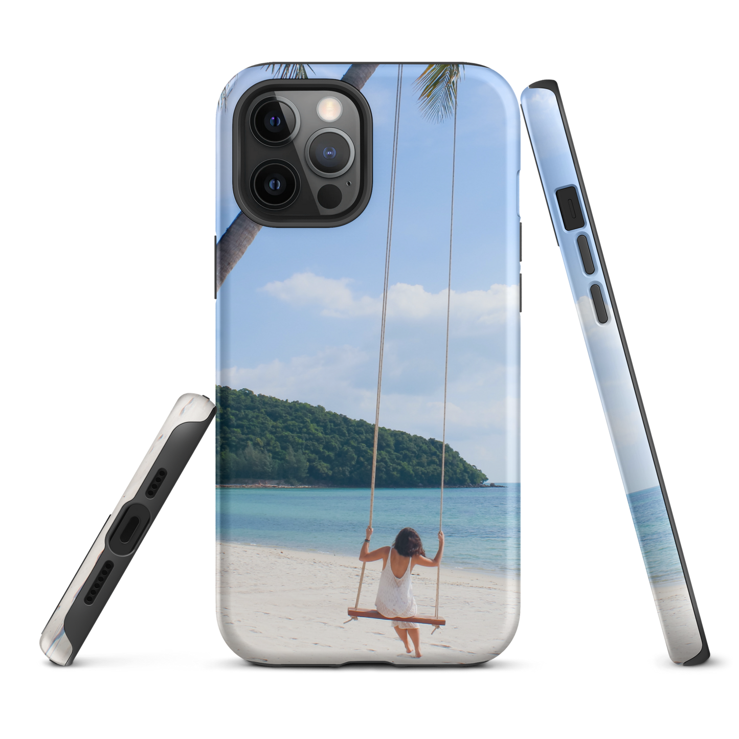 Protégez votre iPhone® avec style : coque rigide Summer Beach pour des aventures sans fin.