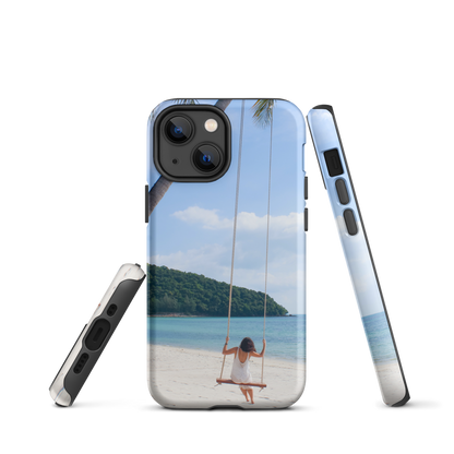 Protégez votre iPhone® avec style : coque rigide Summer Beach pour des aventures sans fin.