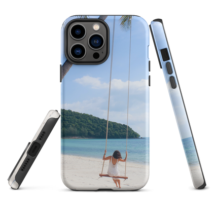 Protect Your iPhone® in Style: Summer Beach Tough Case for Endless Adventures!
