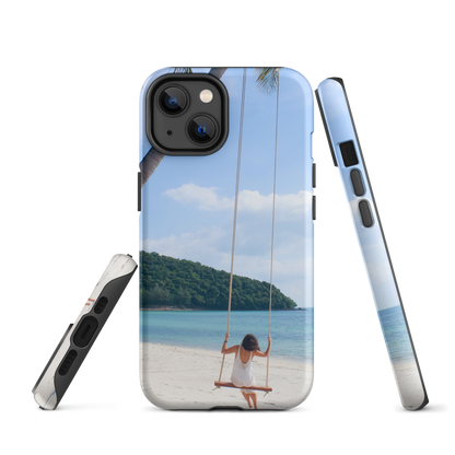 Protégez votre iPhone® avec style : coque rigide Summer Beach pour des aventures sans fin.