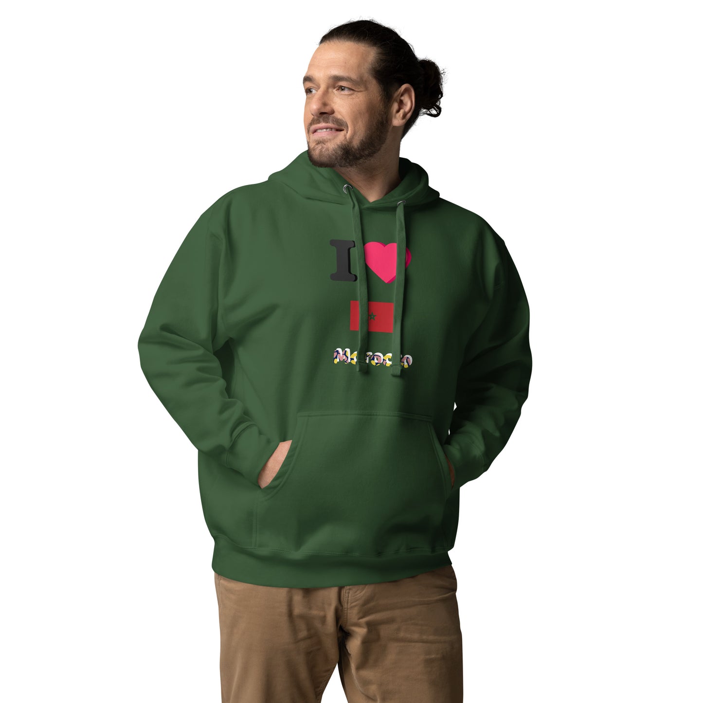Moroccan Dreams: Unisex Hoodie with Moroccan Print