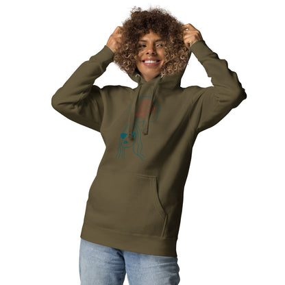 Sudadera con capucha unisex Girl Power Design