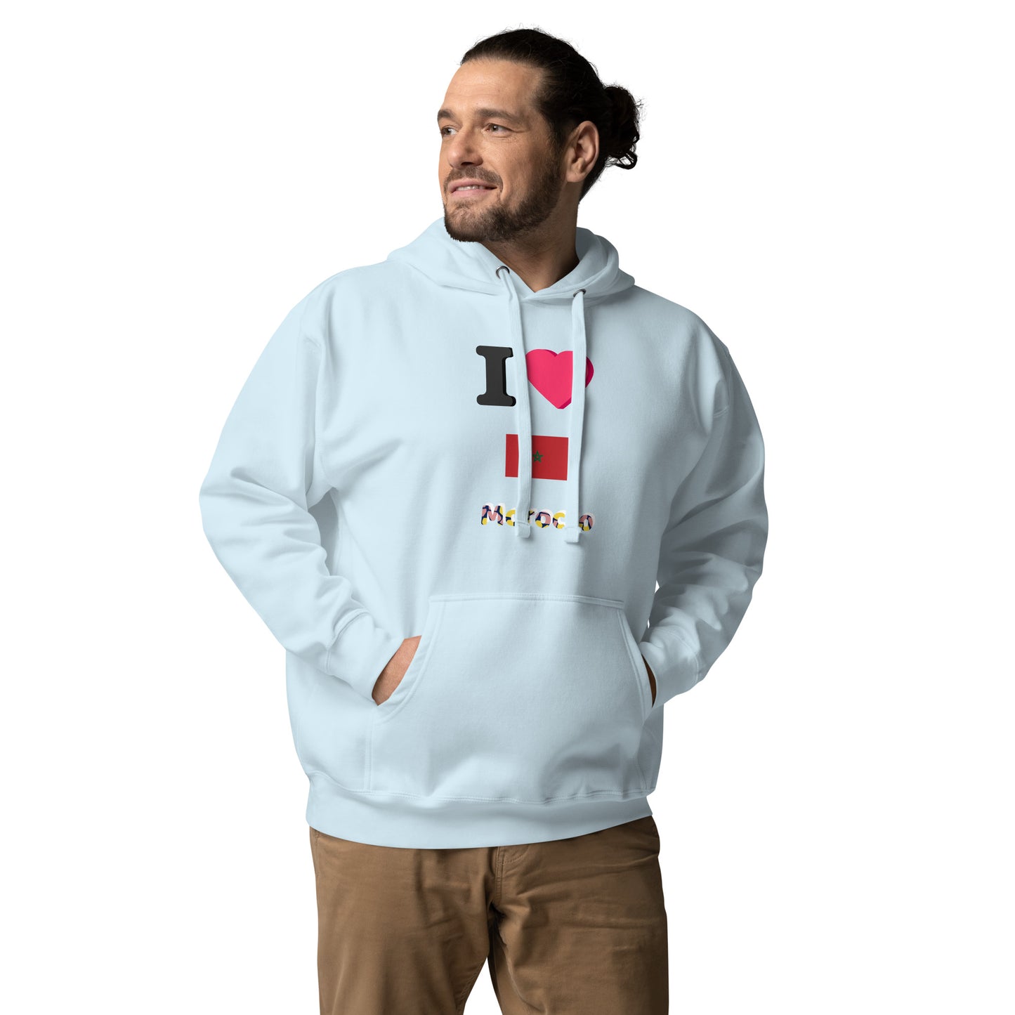 Moroccan Dreams: Unisex Hoodie with Moroccan Print